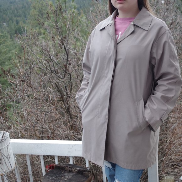 Liz Claiborne Trench Coat Size Small - Picture 2 of 6